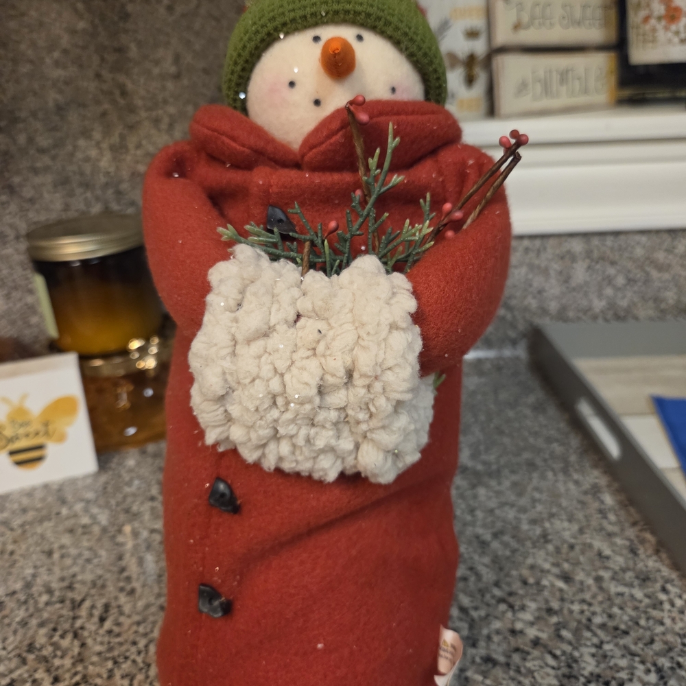 Hobby Lobby Red and Green Snowman Decor